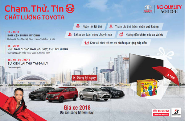 ngay hoi trai nghiem chat luong san pham toyota