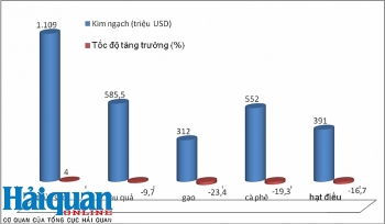 Nhiều nhóm nông sản tăng trưởng âm, đe dọa mục tiêu xuất khẩu 43 tỷ USD