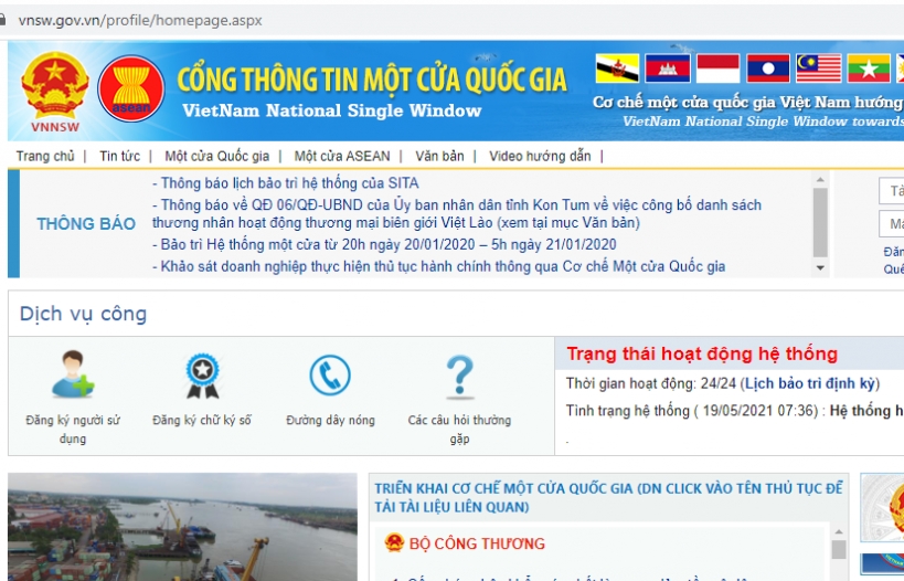 2 thủ tục của Bộ Tài nguyên và Môi trường kết nối Cơ chế một cửa quốc gia