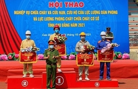 Hải quan Cao Bằng đạt giải Nhất hội thao nghiệp vụ phòng cháy, chữa cháy