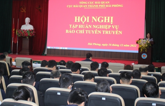 164 công chức Hải quan Hải Phòng tham dự Hội nghị báo chí truyền thông