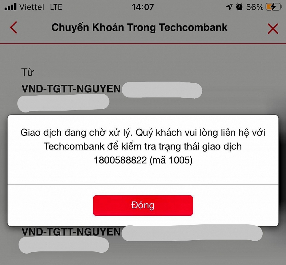 Khách hàng bức xúc vì ngân hàng điện tử của Techcombank “tê liệt”