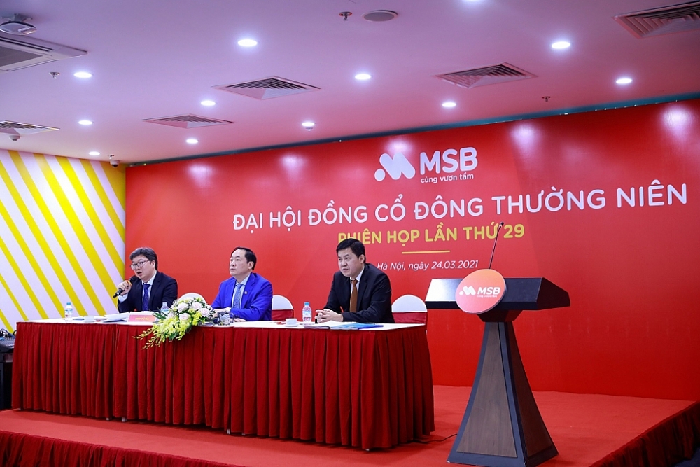 Ban quản trị MSB tại ĐHĐCĐ.