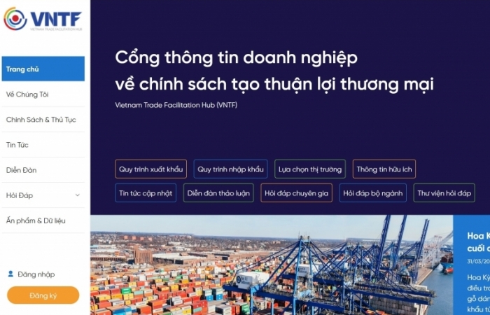 Vận hành Cổng thông tin doanh nghiệp về chính sách tạo thuận lợi thương mại