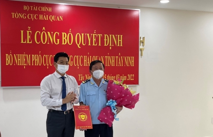 Bổ nhiệm tân Phó Cục trưởng Cục Hải quan Tây Ninh