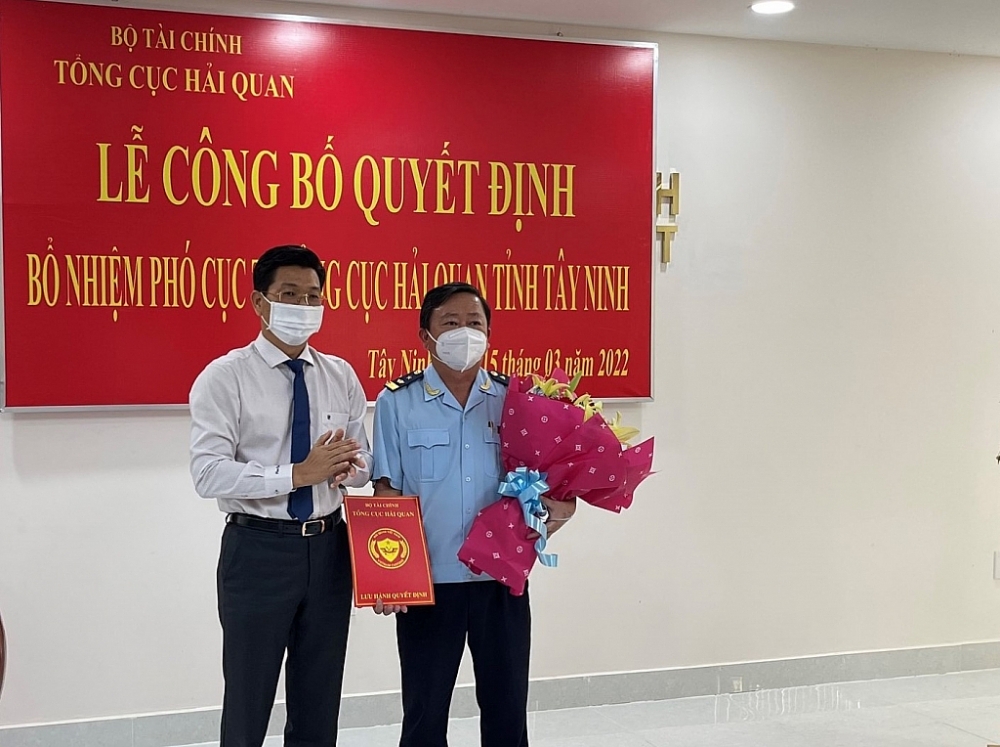 Bổ nhiệm tân Phó Cục trưởng Cục Hải quan Tây Ninh