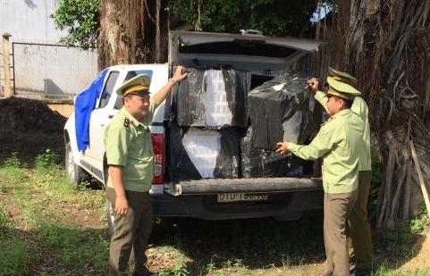 Long An phát hiện, thu giữ trên 1,1 triệu bao thuốc lá lậu