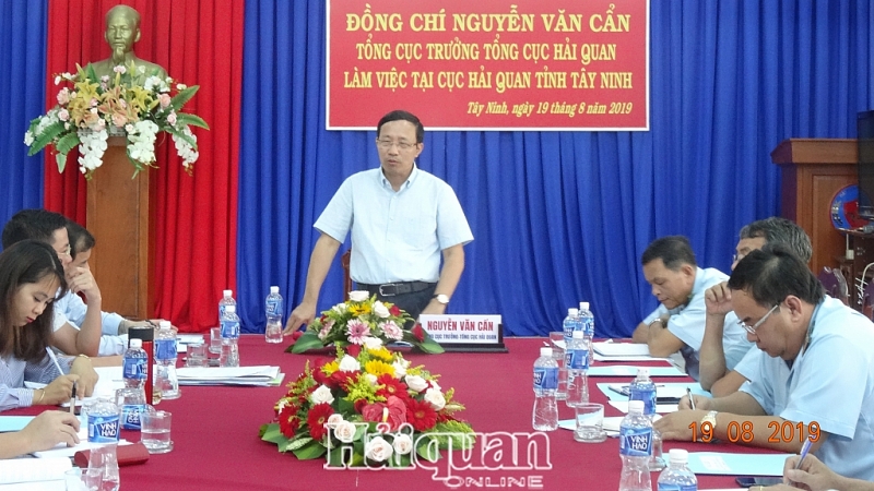 tong cuc truong nguyen van can lam viec voi cuc hai quan tay ninh