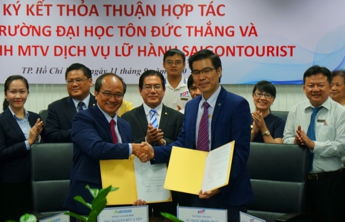 Lữ hành Saigontourist hợp tác với trường Đại học Tôn Đức Thắng đào tạo nhân lực chất lượng cao