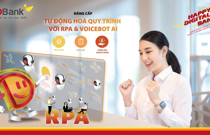 HDBank đầu tư công nghệ tự động hóa quy trình với Robot và Voicebot AI