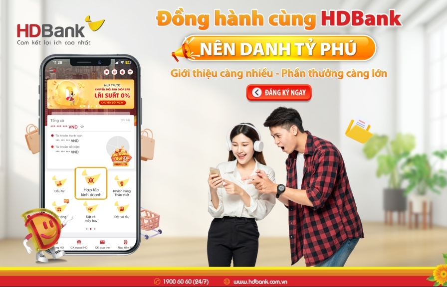 “Choáng ngợp” với mức hoa hồng của cộng tác viên tại HDBank