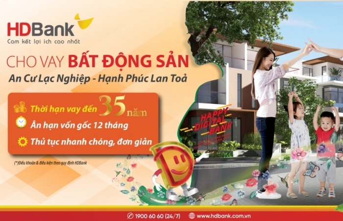 HDBank cho vay mua nhà với thời hạn lên đến 35 năm