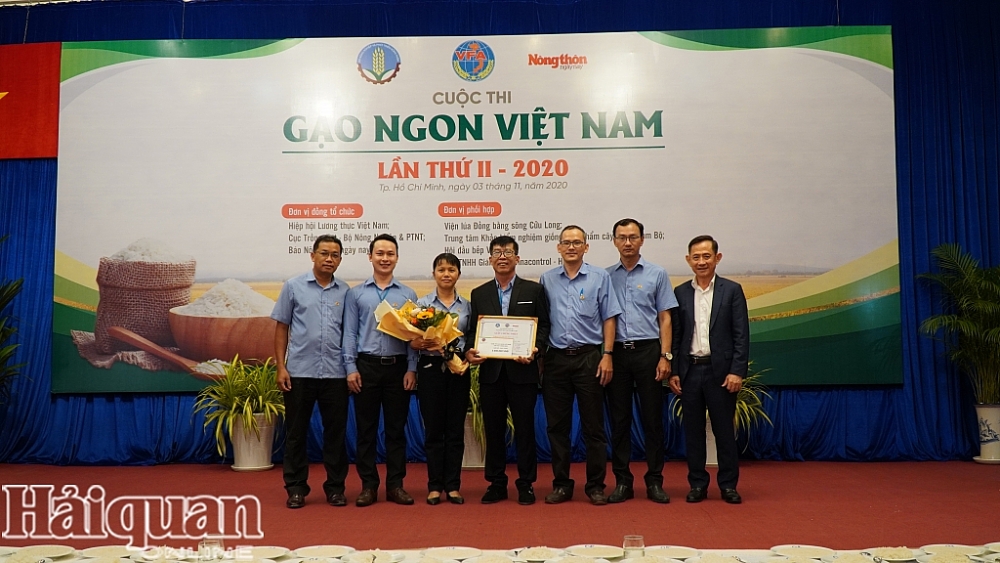 Gạo ngon nhất thế giới đạt giải nhất cuộc thi Gạo ngon Việt Nam năm 2020