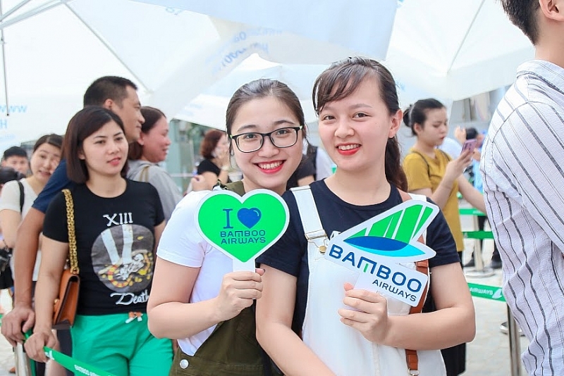 khach doi nang cho sanve uu dai tai bamboo airways tower 265 cau giay