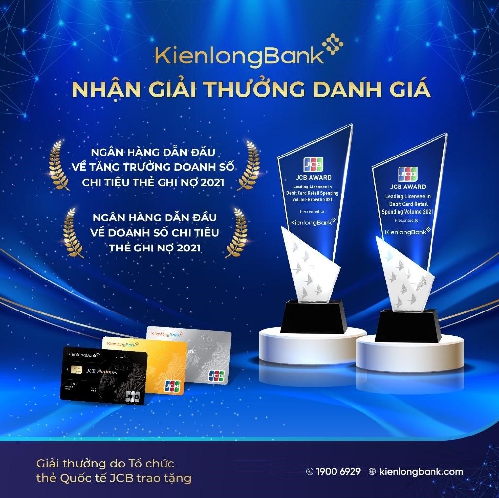 KienlongBank dẫn đầu về tăng trưởng doanh số chi tiêu thẻ ghi nợ JCB