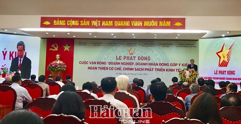 phat dong cuoc van dong doanh nhan doanh nghiep dong gop y kien hoan thien co che chinh sach phat trien kinh te