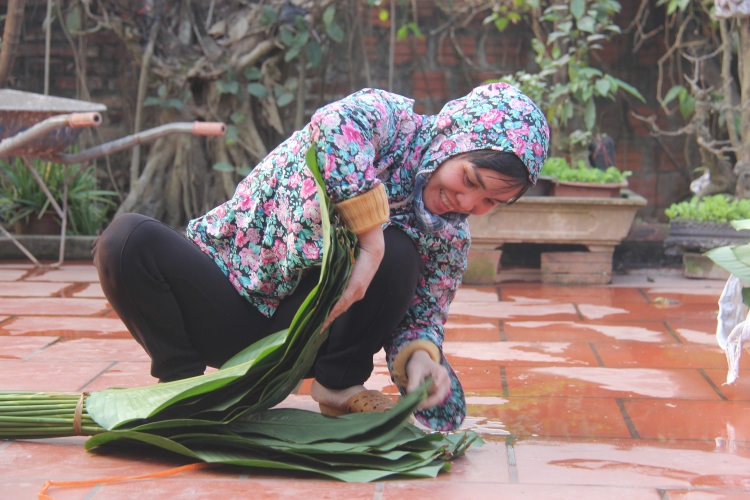 lang la dong trang cat hoi ha thu hoach phuc vu tet