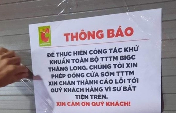 Truy vết những người liên quan đến F0 mua hàng ở BigC Thăng Long