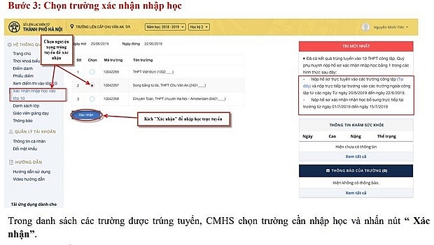 thi sinh ha noi phai xac nhan nhap hoc vao lop 10 tu 20 den 226
