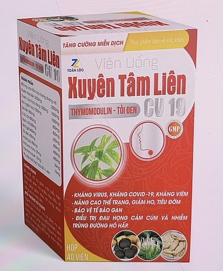 Cảnh báo hai sản phẩm xuyên tâm liên kháng Covid-19 là giả mạo