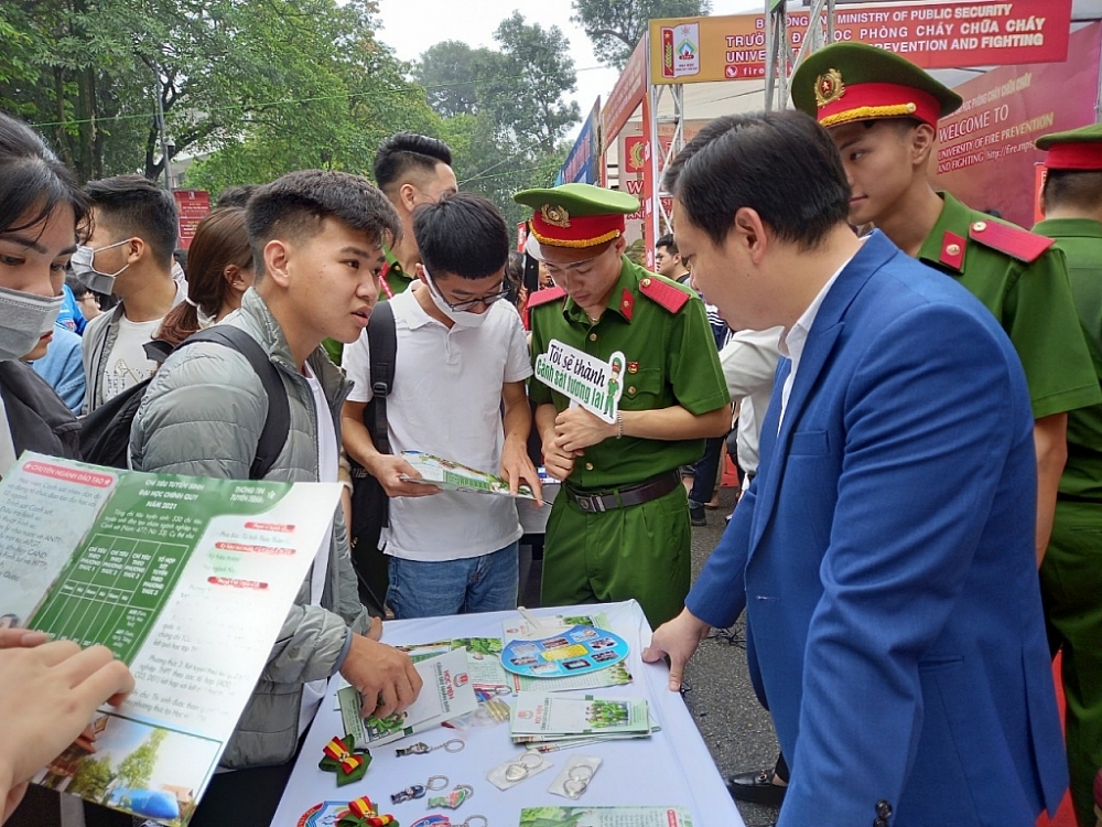 Mức điểm sàn vào các trường công an từ 17,75 điểm trở lên