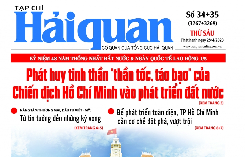 Những thông tin hấp dẫn trên Tạp chí Hải quan số 34+35 phát hành ngày 28/4/2023