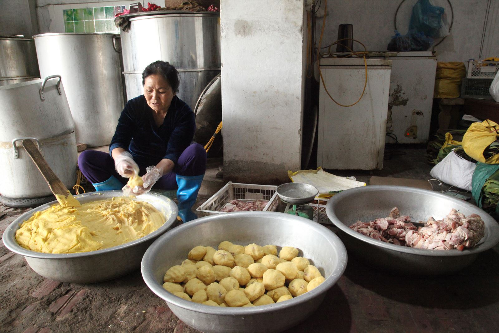 dam da huong vi banh chung tranh khuc