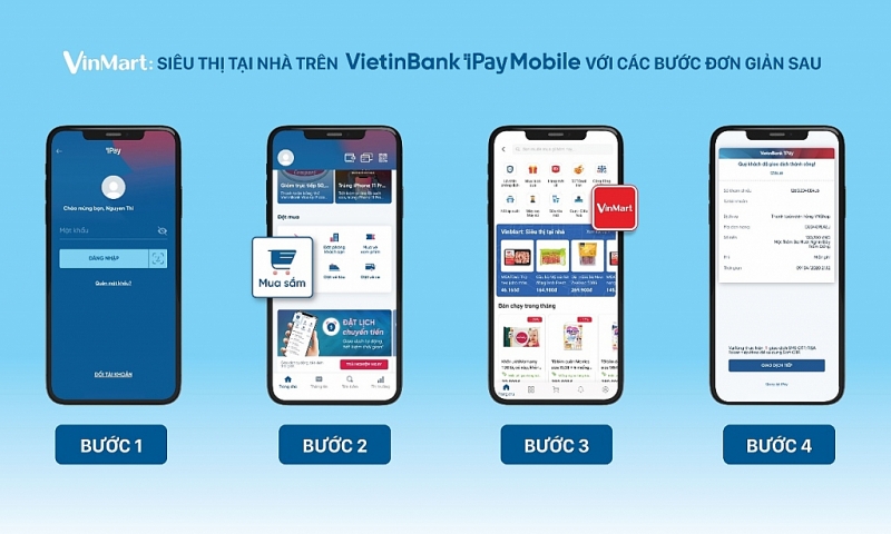 vietinbank ra mat kenh mua sam vinmart sieu thi tai nha tren ung dung di dong