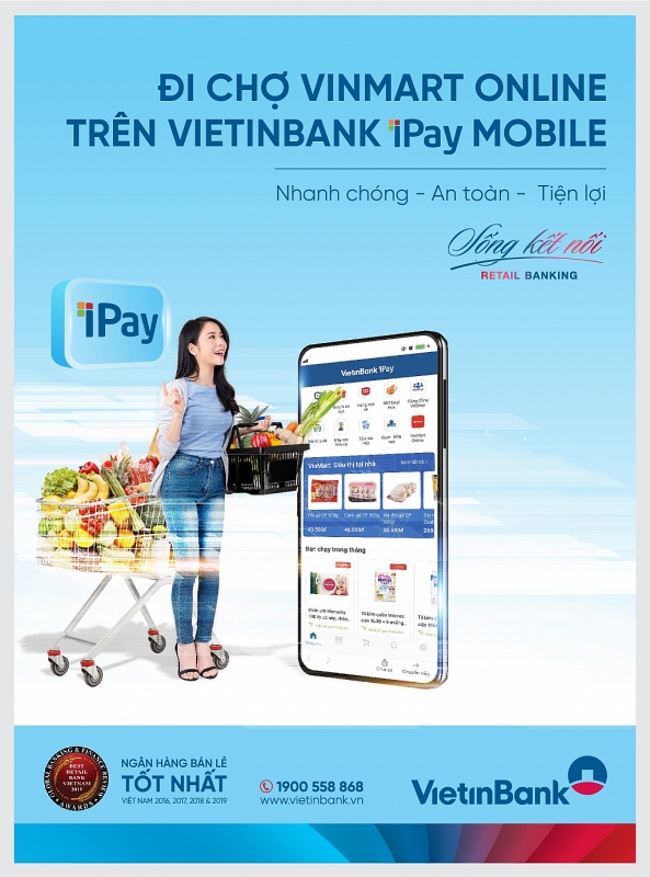 vietinbank ra mat kenh mua sam vinmart sieu thi tai nha tren ung dung di dong