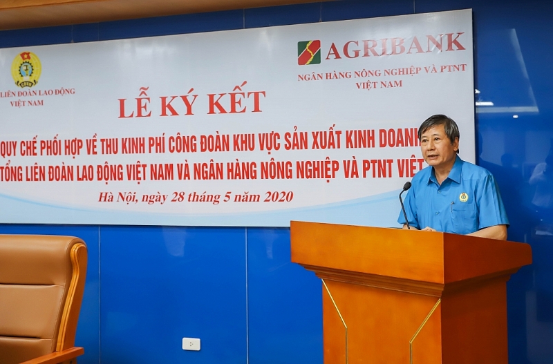 agribank va tong lien doan lao dong viet nam ky quy che hop tac toan dien