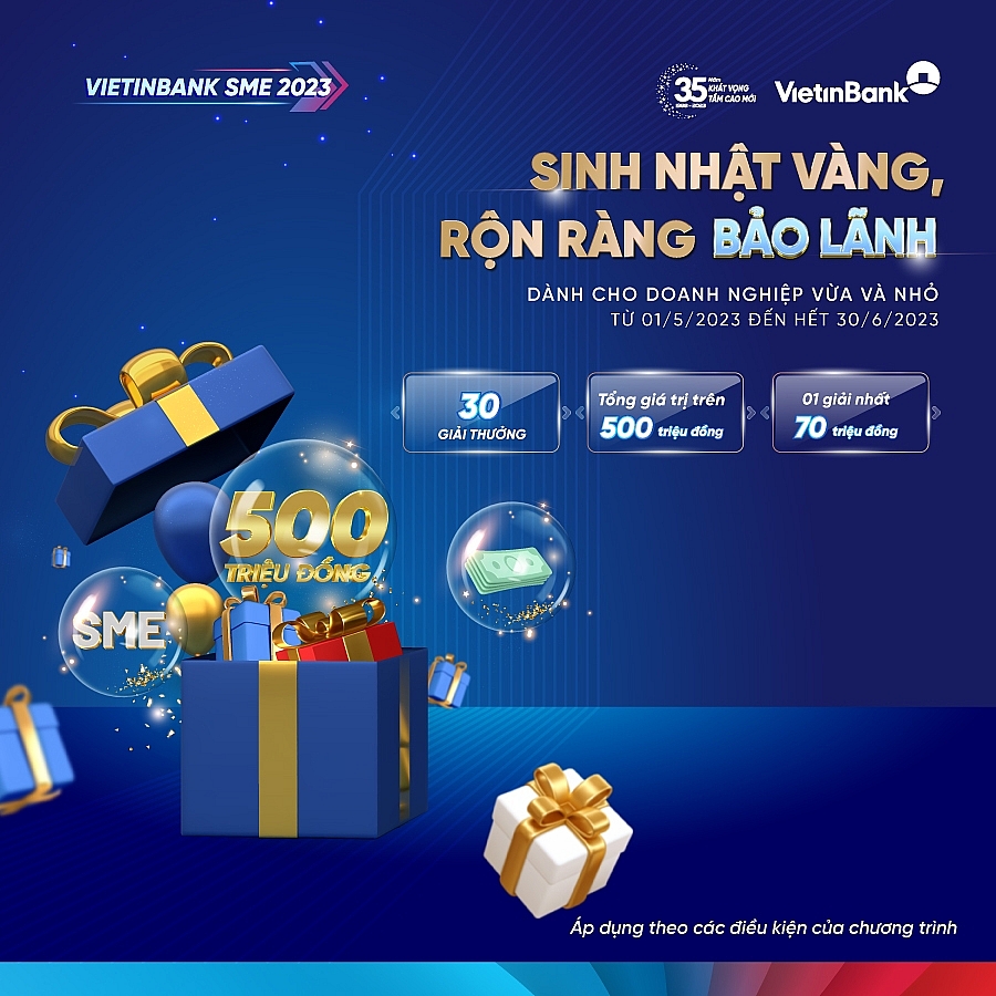 VietinBank mừng sinh nhật vàng, rộn ràng bảo lãnh