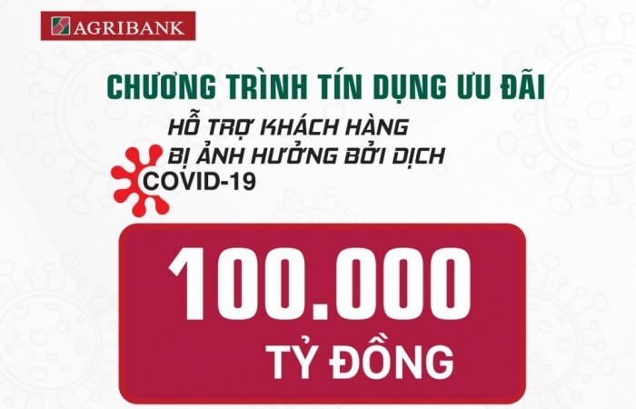 Agribank tăng gấp đôi quy mô gói tín dụng ưu đãi khách hàng bị ảnh hưởng bởi Covid-19