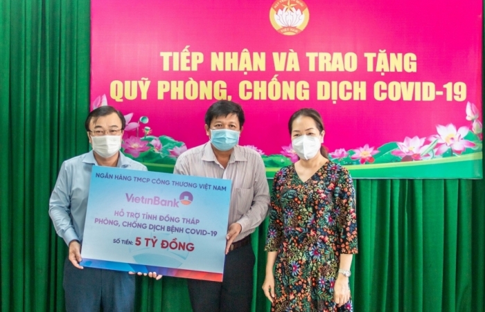 VietinBank hỗ trợ tỉnh Đồng Tháp 5 tỷ đồng phòng, chống dịch COVID-19