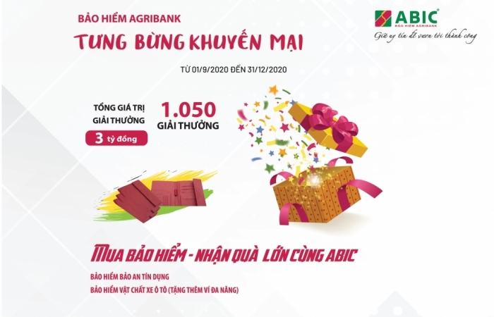 Bảo hiểm Agribank: Tưng bừng chương trình khuyến mại "Mua bảo hiểm - Nhận quà lớn cùng ABIC"