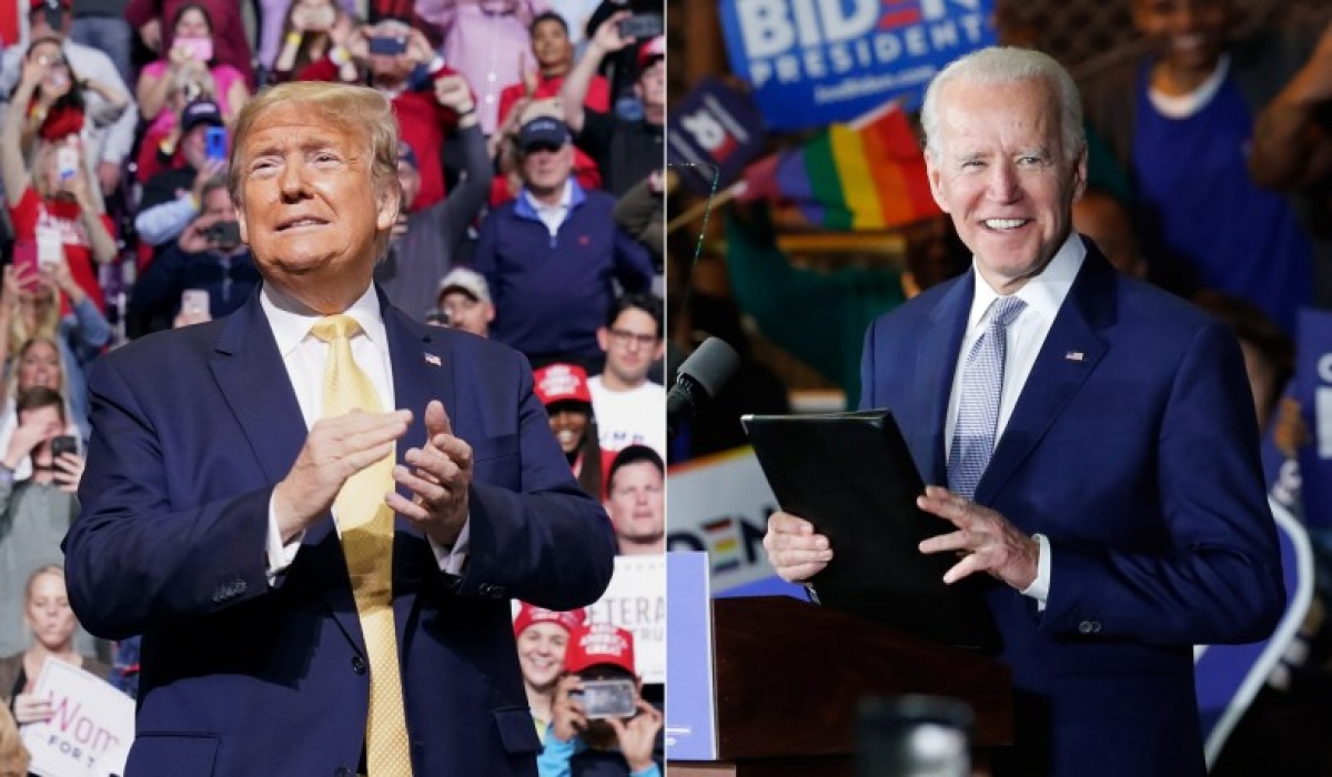 Tổng thống Mỹ Donald Trump và ứng viên đảng Dân chủ Joe Biden. Ảnh: Reuters