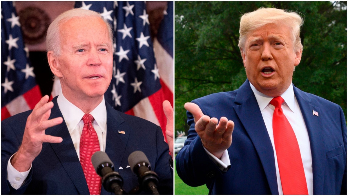 Ứng cử viên đảng Dân chủ Joe Biden và Tổng thống Trump. Ảnh: CNBC