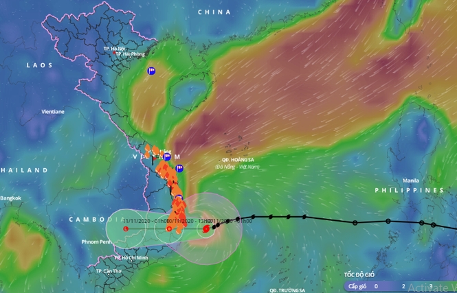 Bão số 12 gây mưa to đến rất to