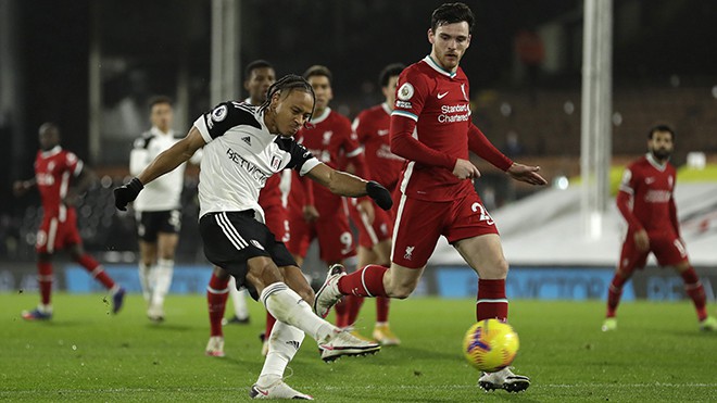 Fulham cầm hòa Liverpool