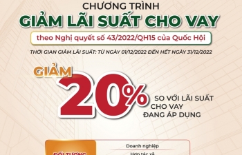 Agribank giảm tiếp 20% so với lãi suất cho vay để hỗ trợ khách hàng