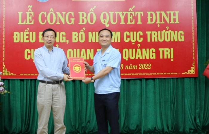 Bổ nhiệm tân Cục trưởng Cục Hải quan Quảng Trị Trần Mạnh Cường