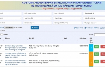 Hơn 80 doanh nghiệp đánh giá qua Hệ thống CERM của Hải quan Móng Cái