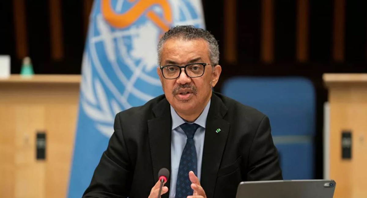 Tổng giám đốc Tổ chức Y tế thế giới (WHO) Tedros Adhanom Ghebreyesus. Ảnh: Reuters