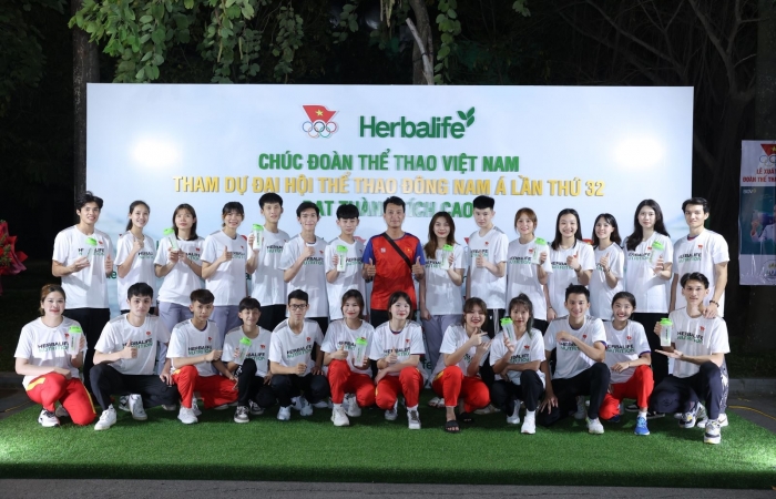 Herbalife đồng hành cùng Lễ xuất quân Đoàn Thể thao Việt Nam tham dự SEA Games 32