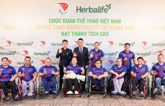 Herbalife Việt Nam đồng hành tổ chức lễ xuất quân tham dự ASEAN Para Games 2023