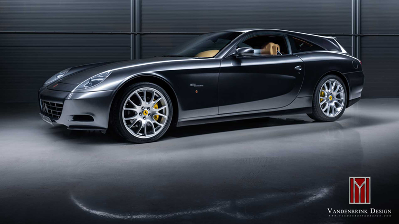 ngam ferrari 612 scaglietti duoc nang cap len thanh mot chiec sieu wagon