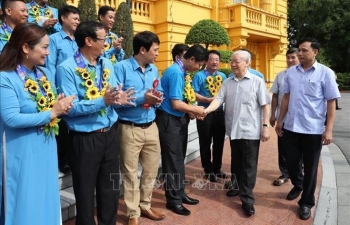 Tổng Bí thư, Chủ tịch nước gặp mặt các Chủ tịch Công đoàn tiêu biểu