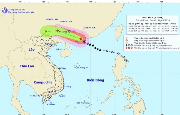 Bão số 4 đổ bộ vào phía Nam tỉnh Quảng Đông (Trung Quốc), giật cấp 13