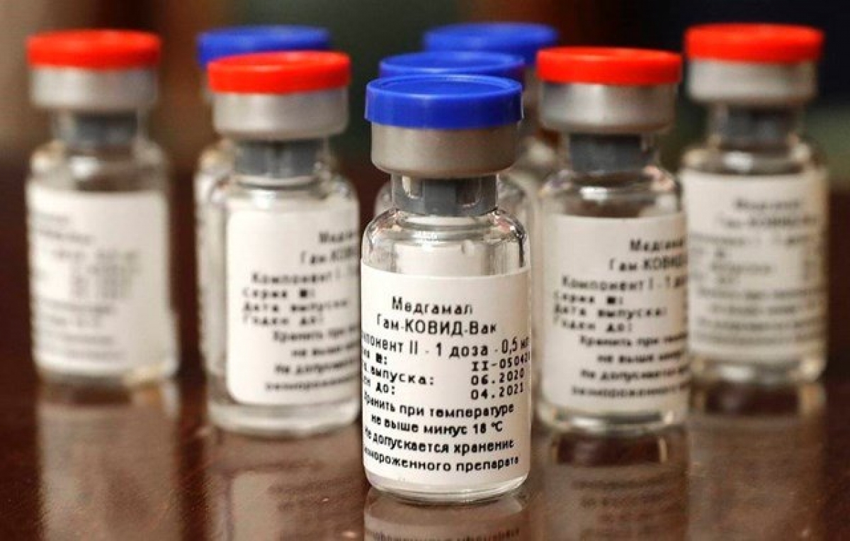 Vaccine Sputnik V do Trung tâm nghiên cứu Gamaleya tại Moscow, Nga phát triển. Ảnh: TASS