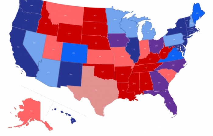 Bầu cử Mỹ: Những bang ông Trump buộc phải thắng để lách qua cánh cửa hẹp