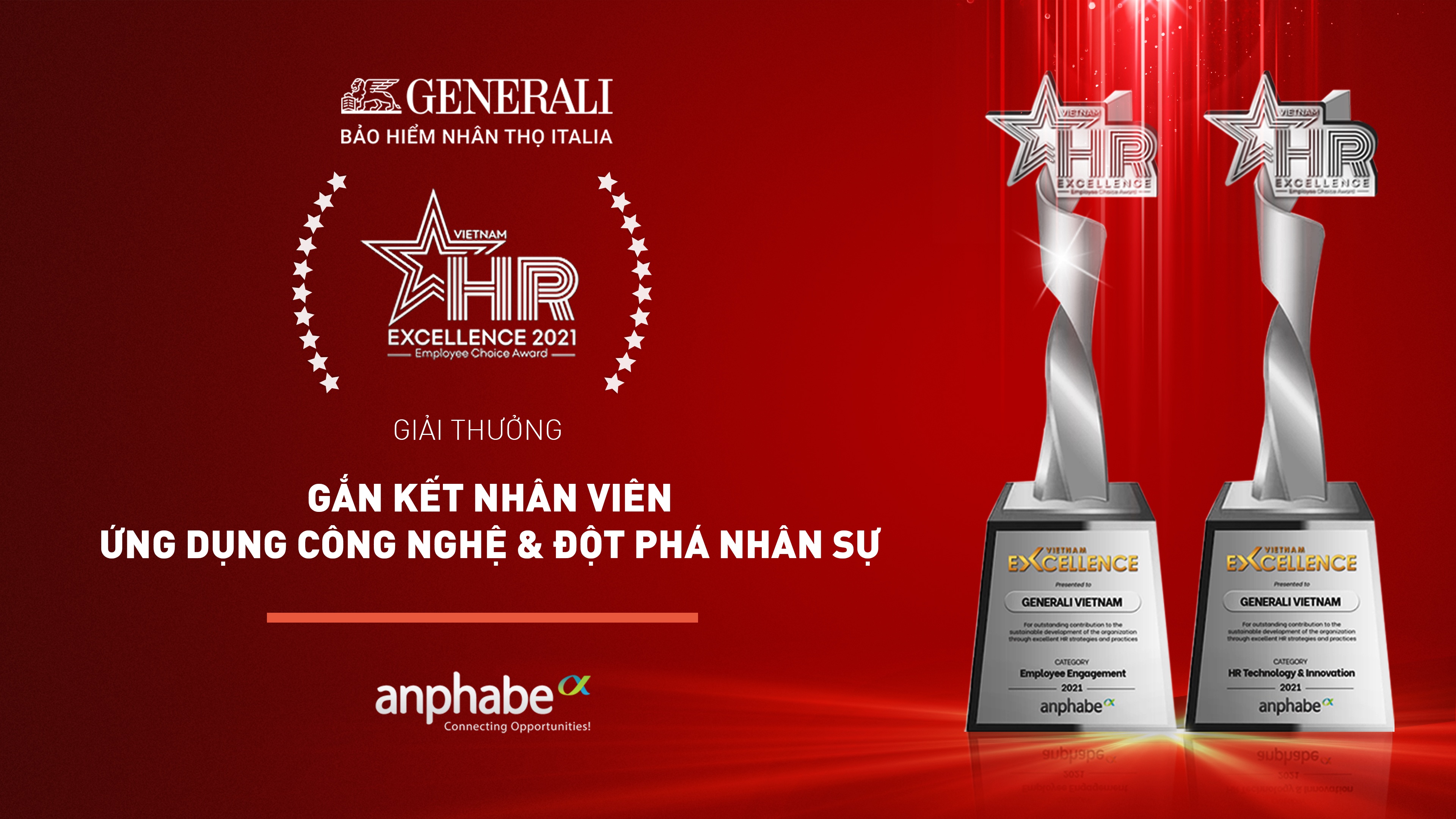 generali duoc vinh danh doanh nghiep xuat sac trong gan ket nhan vien va ung dung cong nghe